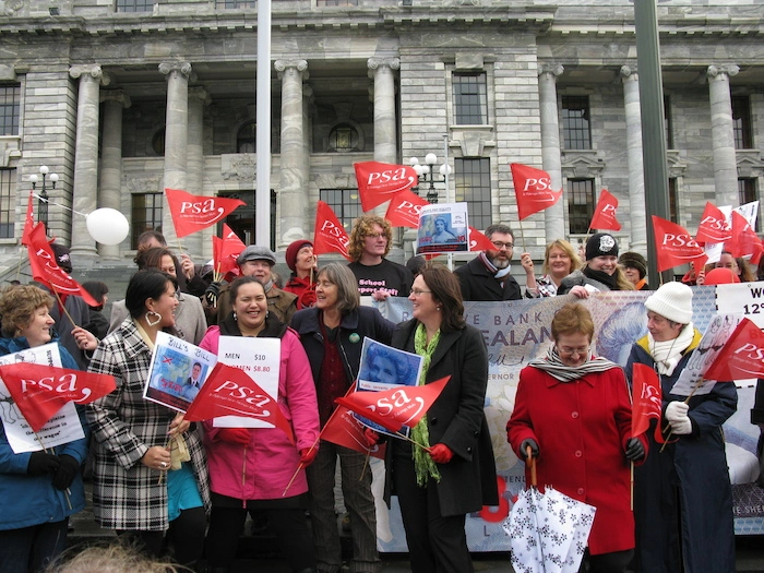 Photographs of Pay Equity protest, Parliament, June 2009