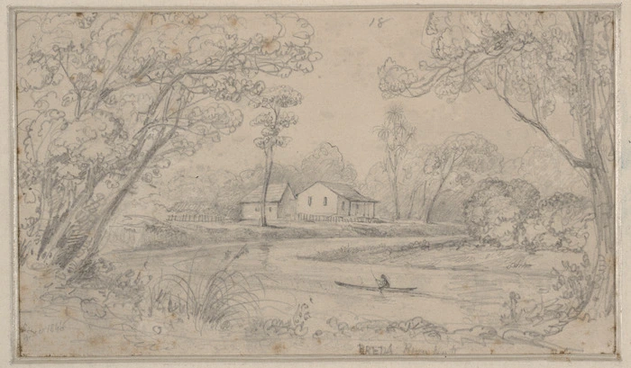 [Swainson, William] 1789-1855 :Breda, River Hutt. 4 Decr., 1846.