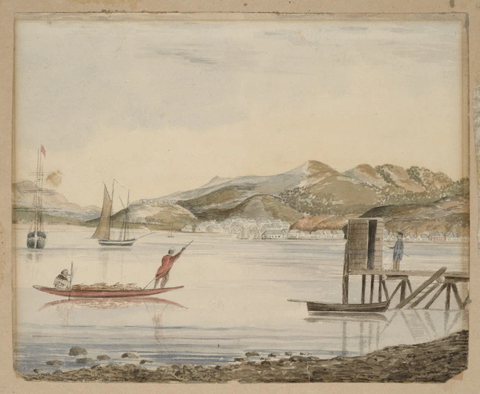 [Gold, Charles Emilius?], 1809-1871 :[Wellington Harbour. Between 1851 and 1858]