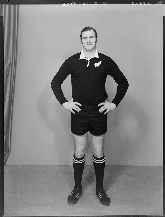B J Lochore, member of the All Blacks, New Zealand representative rugby union team