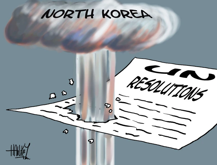 Hawkey, Allan Charles, 1941- :[North Korea UN Resolutions] 15 February 2013
