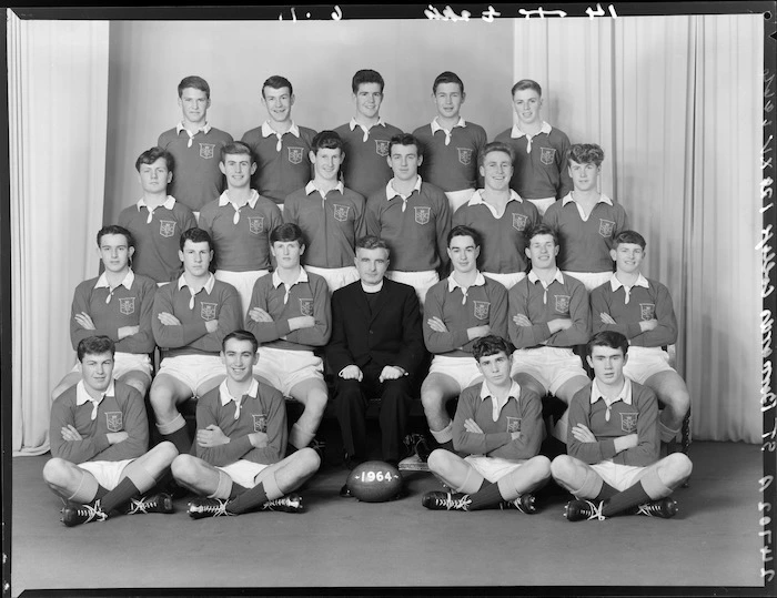 St Bernards' College, Lower Hutt, Wellington, rugby team 1964, 1st XV