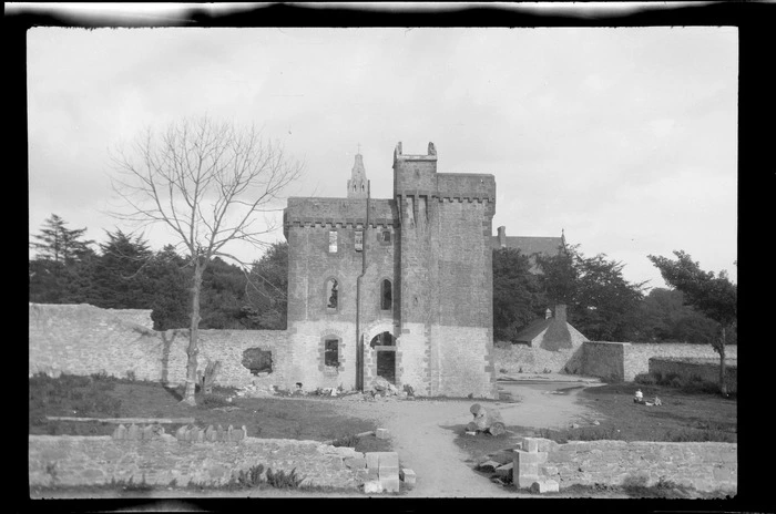 Ruins of old church building, including stone walls, Killarney, County Kerry, Ireland