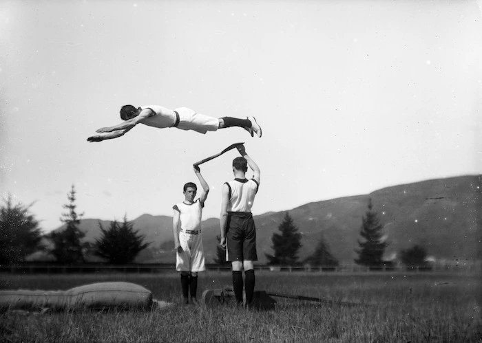 Spring-board jumping