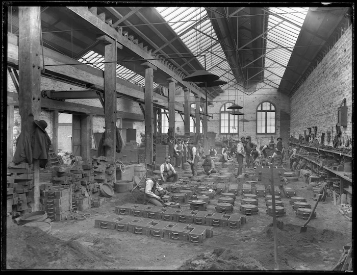 Foundry at the firm of P & D Duncan, Christchurch