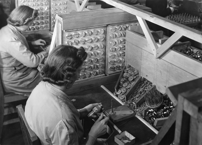 Women working in a factory during World War 2