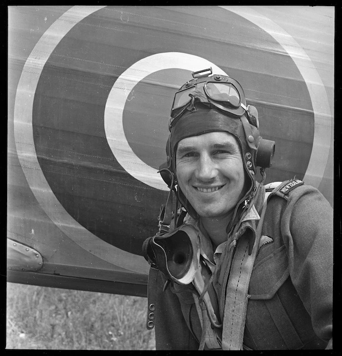 World War 2 pilot officer J B Paton, Royal Air Force, Tunisia, North Africa