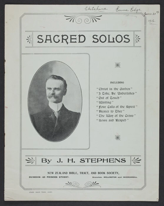Sacred solos / [music] by J.H. Stephens.