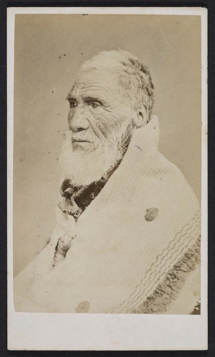Webster, Hartley (Auckland) fl 1852-1900 :Portrait of Eruera Maihi Patuone d 1872