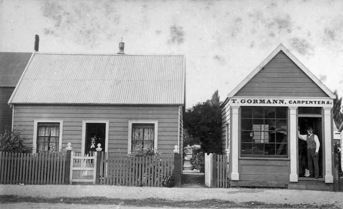 House, and premises of T Gormann, carpenter, in Nelson