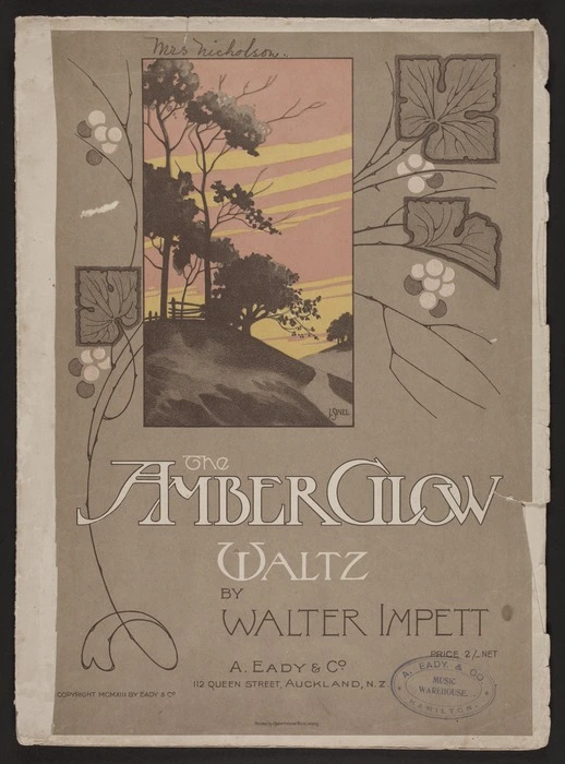 The amber glow : waltz / by Walter Impett.