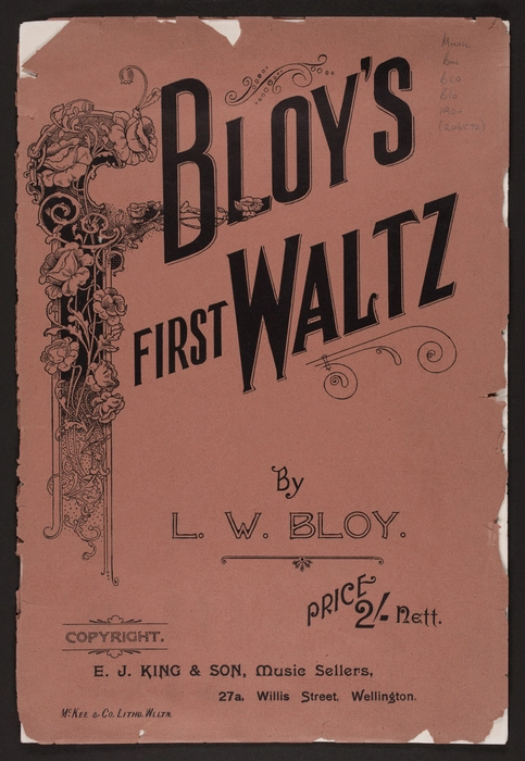 Bloy's first waltz / by L.W. Bloy.
