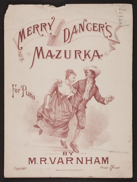 Merry dancer's mazurka : for piano / by M.R. Varnham.