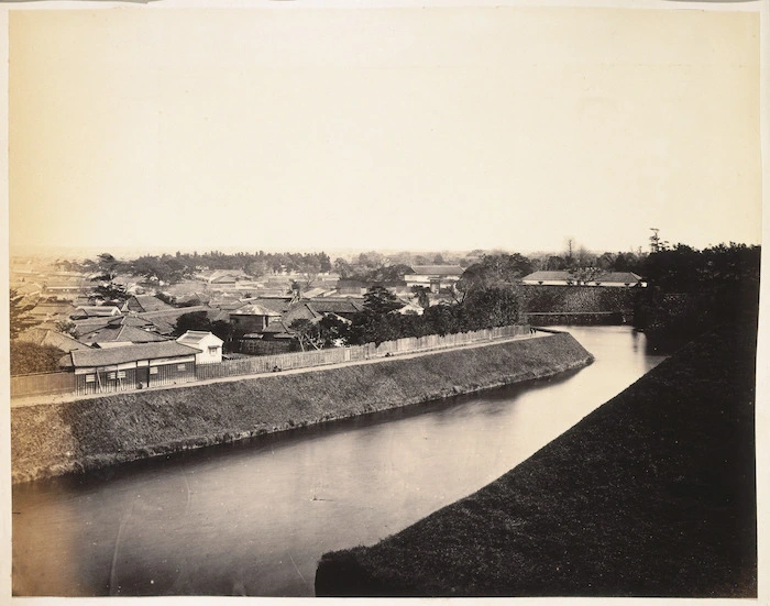 View of Yedo, Japan, by Felice A Beato (1825-1908?)