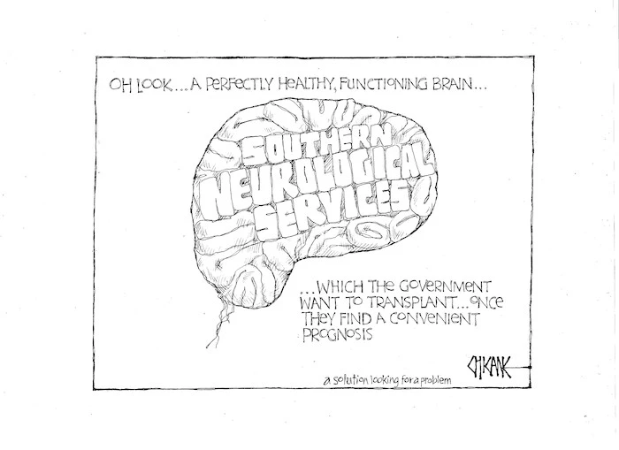 Oh look ... a perfectly healthy, functioning brain... which the government want to transplant... once they find a convenient prognosis. A solution looking for a problem. 11 August 2010