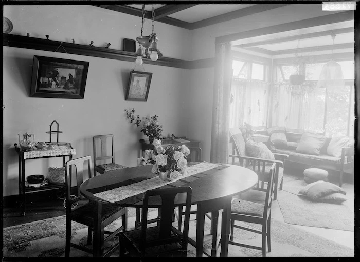Dining room, showing furniture