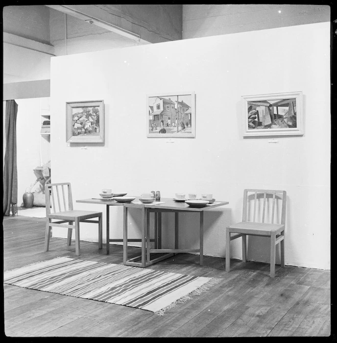 Interior of Helen Hitchings Gallery, Bond Street, Wellington