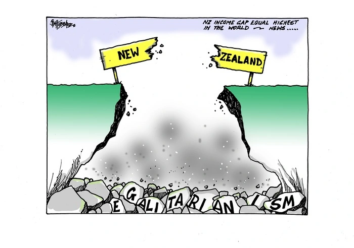 Hubbard, James, 1949- :NZ income gap equal highest in the world - News... 16 December 2014