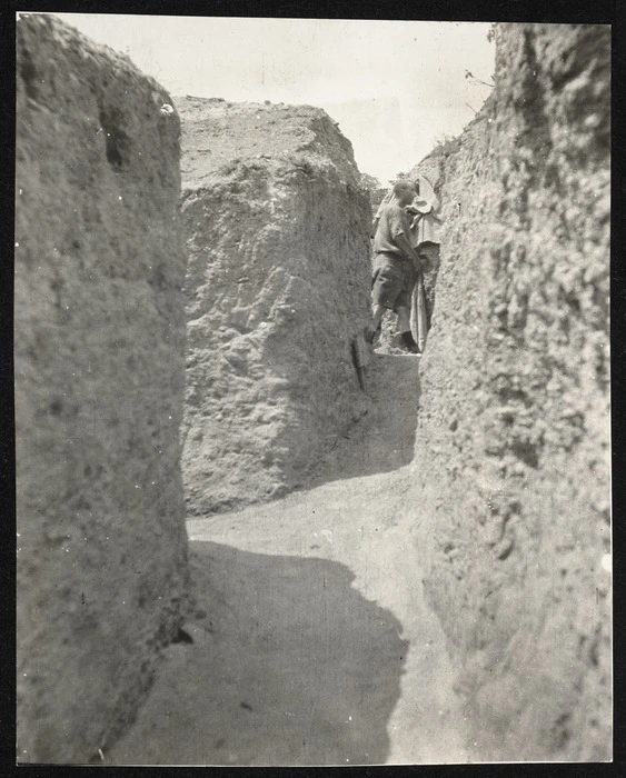 View along trenches, Russell's Top, Gallipoli, Turkey