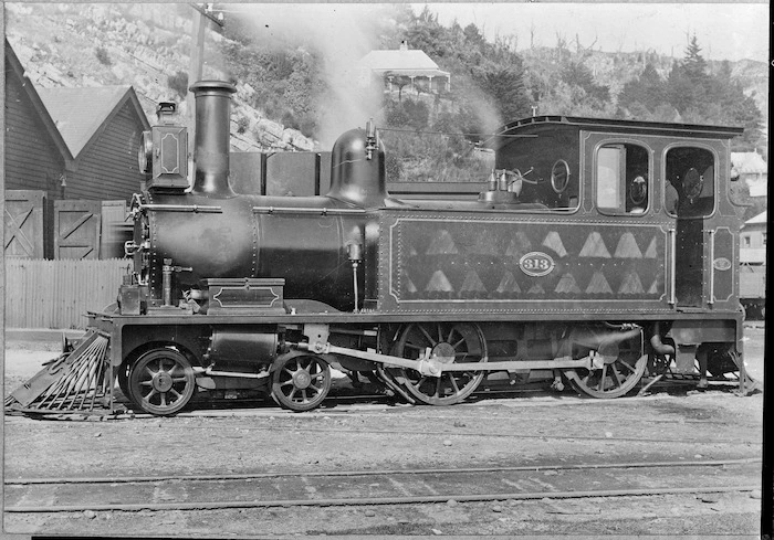 "La" 313, an La class steam locomotive, New Zealand Railways no. 313, 4-4-0T type.