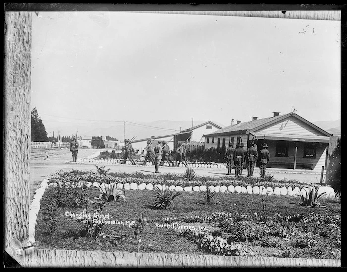 Changing guard at Featherston Military Camp