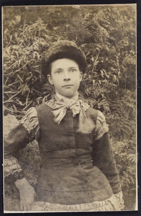 Martin, Josiah, 1843-1916 :Photograph of Ina Haszard