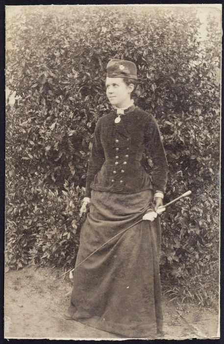 Creator unknown :Photograph of a member of the Haszard family of Te Wairoa