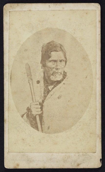 Photographer unknown :Portrait of Wiremu Naera Te Awaitaia d 1866
