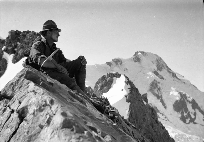Mt Cook 1918 with Sammy Turner