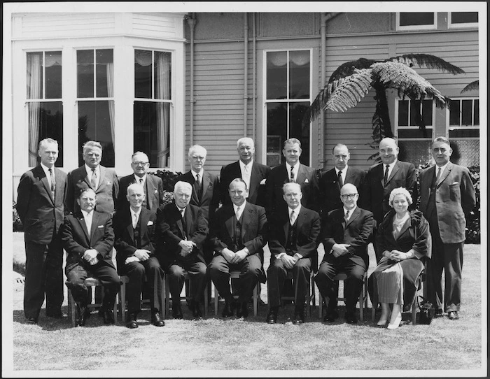 Labour Members of Parliament at Government House with the Governor General, Viscount Cobham