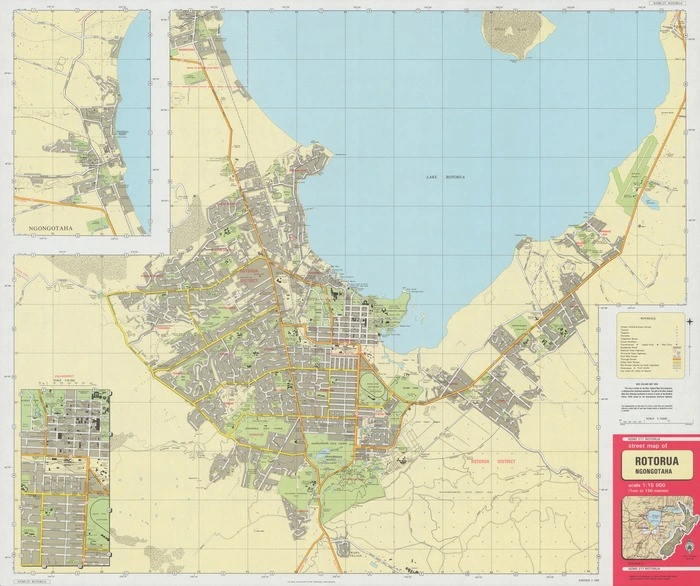 Street map of Rotorua, Ngongotaha.