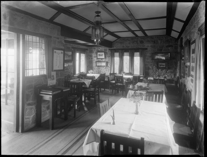 Interior, Sign of the Kiwi Restaurant