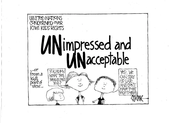 United Nations concerned over Kiwi kids' rights. 21 January 2011