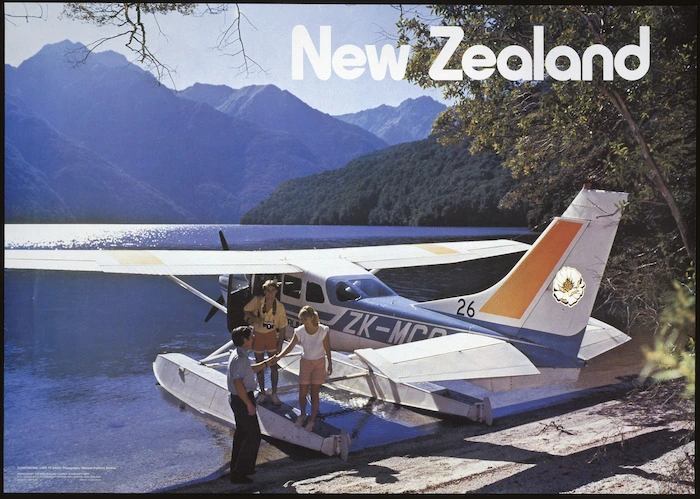 New Zealand. Tourist and Publicity Department :Flightseeing, Lake Te Anau. Photography National Publicity Studios. Produced by the New Zealand Tourist & Publicity Dept., P D Hasselberg, Government Printer, Wellington New Zealand. HO 529/10M/4/82. 76981H000/2/82DK [1982].