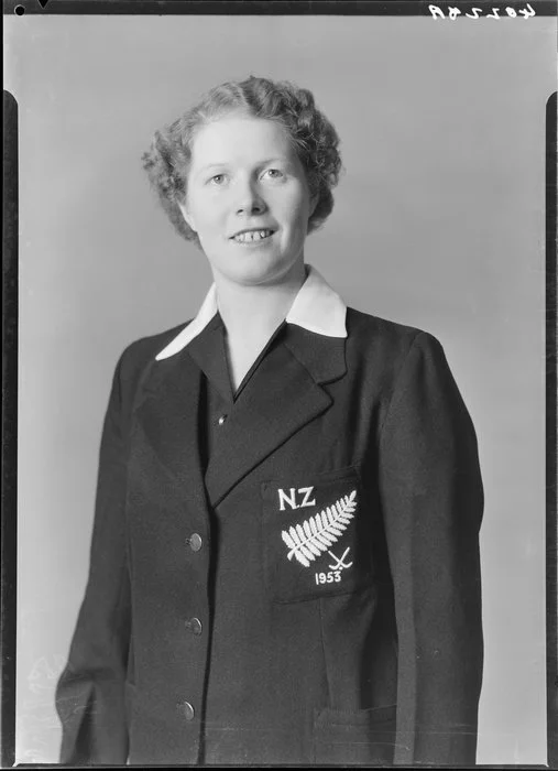 Unidentified New Zealand Women's Hockey player, 1953