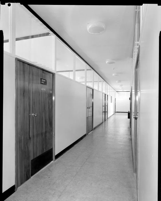 Interior corridor, Government Life Insurance, Wanganui