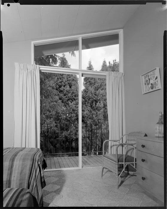 Bedroom, G E Bissen house, Napier