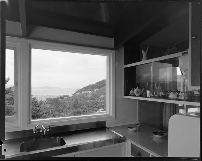 Kitchen [of Butcher house, Normandale, Lower Hutt?]