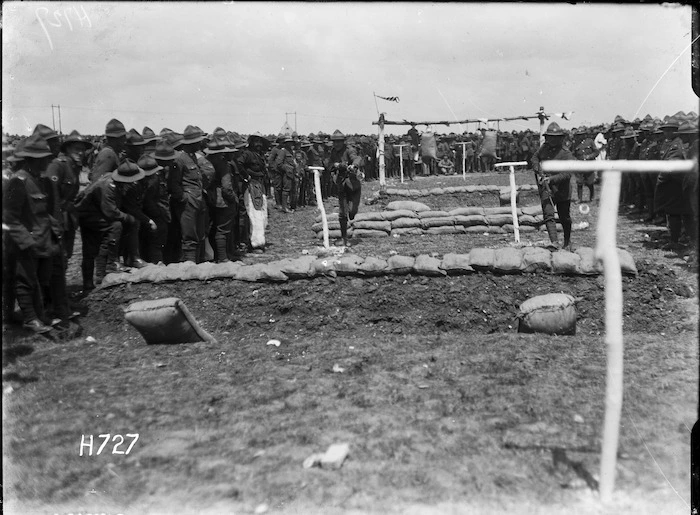 Bayonet fighting competition, Authie, France