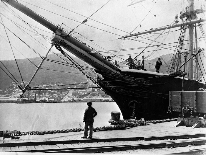 The ship Antares at Lyttelton Harbour