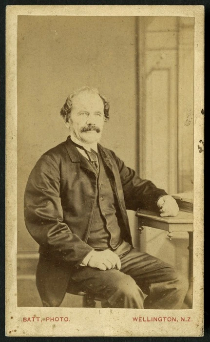 Johann Heinrich Christoph Baucke, missionary, Chatham Islands - Photograph taken by William James Batt