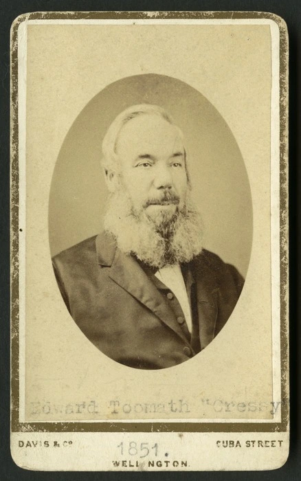 Davis & Co (Wellington) fl 1878 :Photograph of Edward Toomath