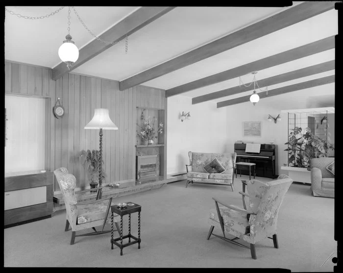 Radford House interior, living room
