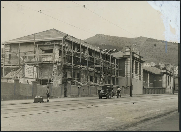 Construction of new Clyde Quay School building in Mt Victoria, Wellington