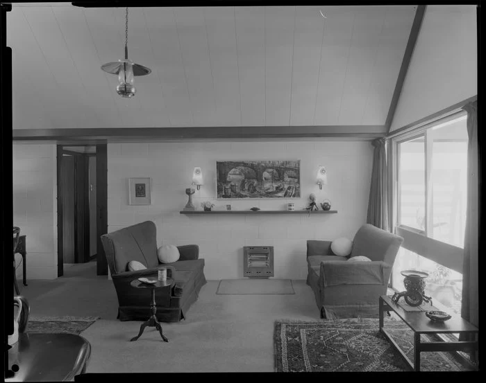 Interior, living room, Paprill House