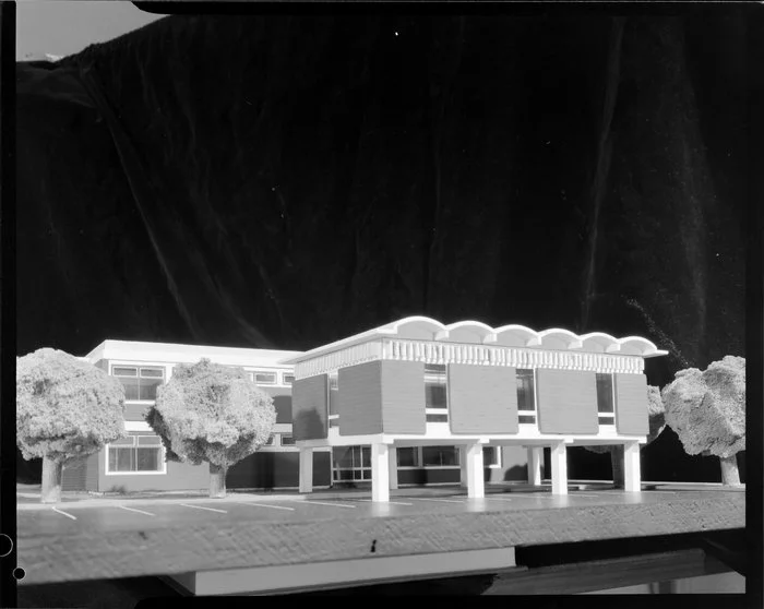 Model of exterior of Masterton Council Offices