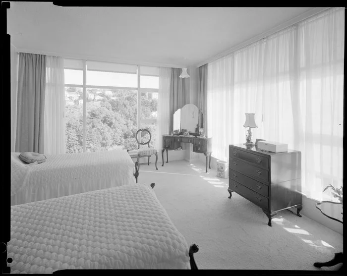 Bedroom in Herbert Gardens Flats, The Terrace, Wellington