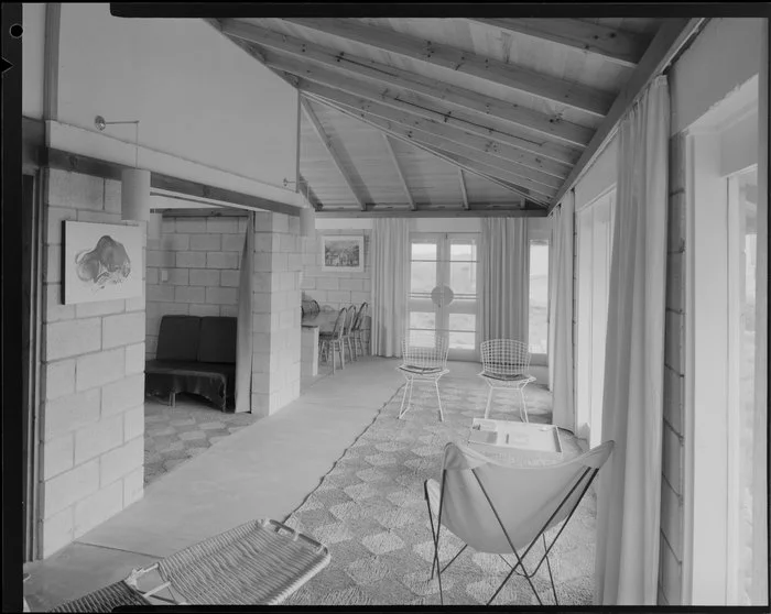 Interior, Jim Beard's house, Waikanae, Kapiti Coast