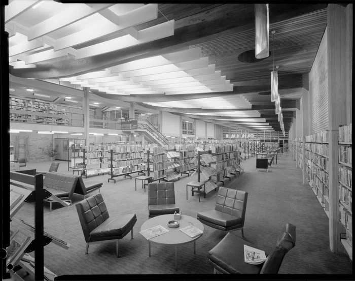 Public library, interior, Gisborne