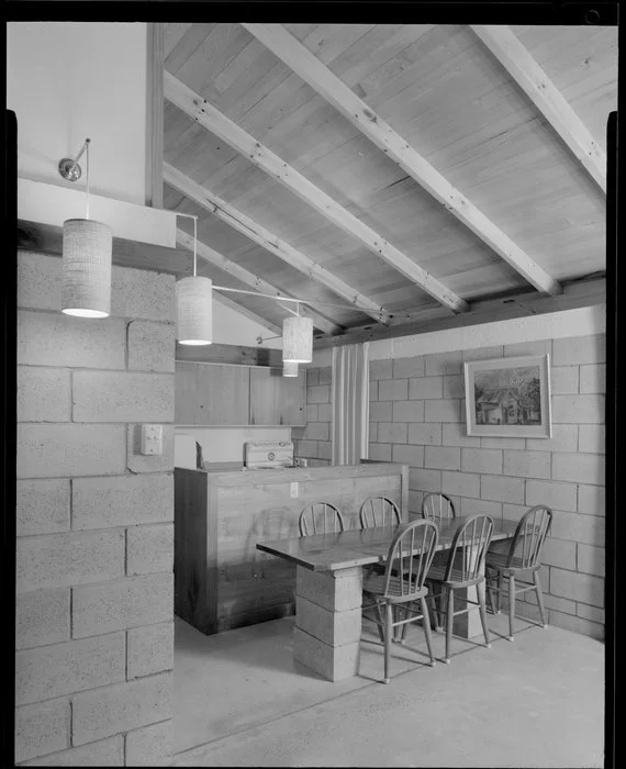 Interior, Jim Beard's house, Waikanae, Kapiti Coast